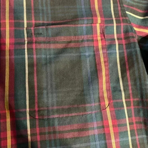 McGREGOR Button Front Shirt Size XL Grid Striped Long Sleeves EUC - Picture 13 of 15